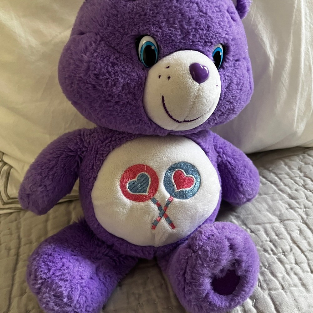 Purple Plush Bear Toy